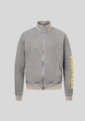 Men's Waffle-Knit Zip-Up Sweatshirt